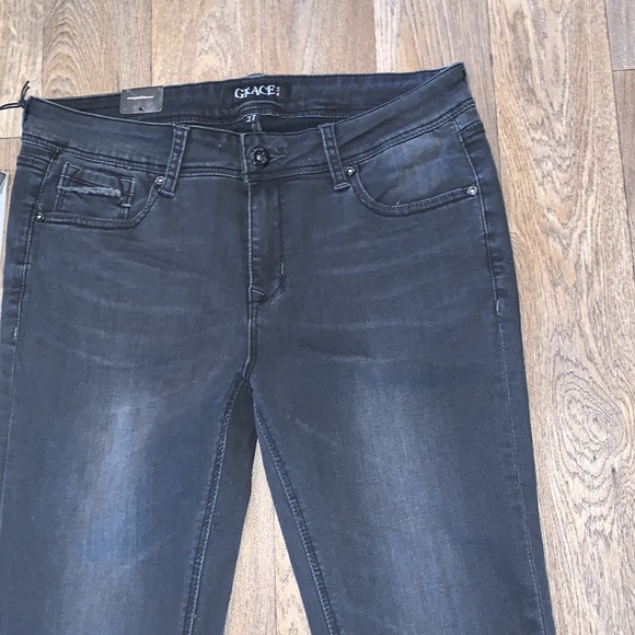 Grace in LA Womens Size 27 Skinny Easy Fit Stretchy Denim Jean NWT - Picture 7 of 16